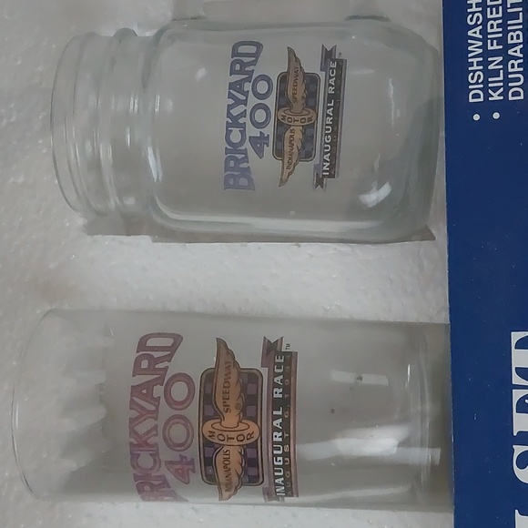 NASCAR Brickyard 400 inaugural race glassware set - NWT - Picture 3 of 10